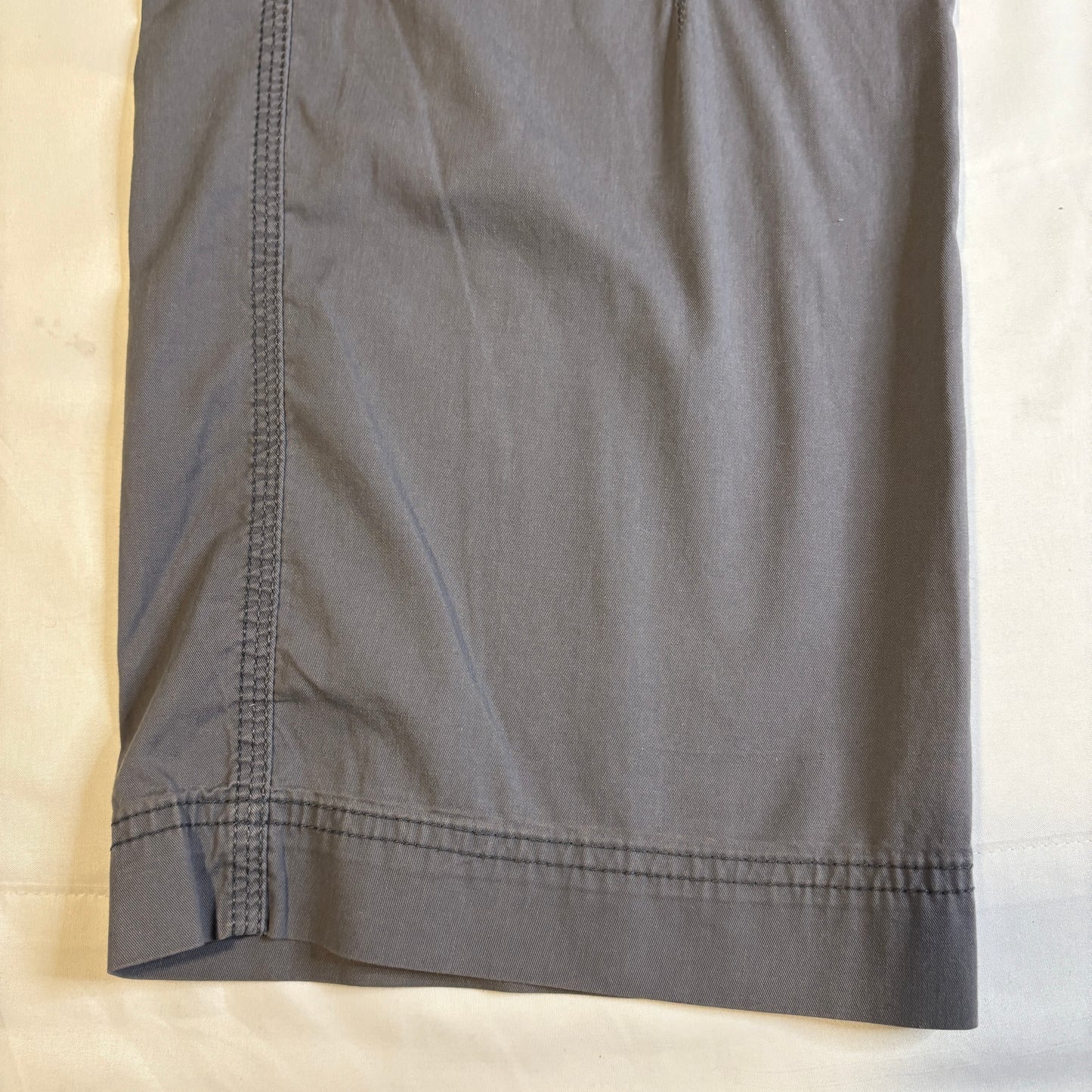 Baggy Dickies Gray Scrub Pants Mens L Workwear Cargo Pockets Elastic Waist Drawstring