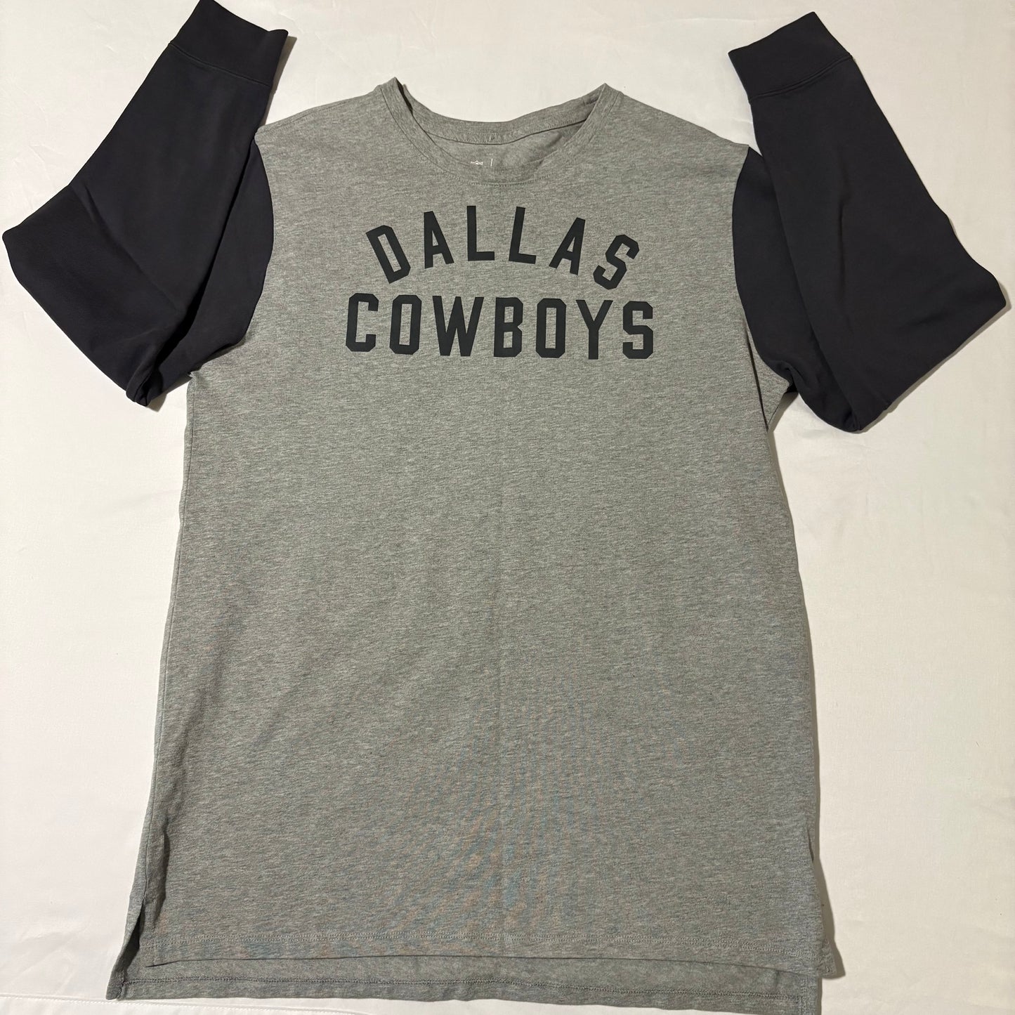 Nike Dallas Cowboys Long Sleeve T-Shirt Gray Blue Men’s L NFL Team Apparel
