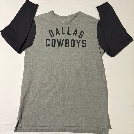 Nike Dallas Cowboys Long Sleeve T-Shirt Gray Blue Men’s L NFL Team Apparel