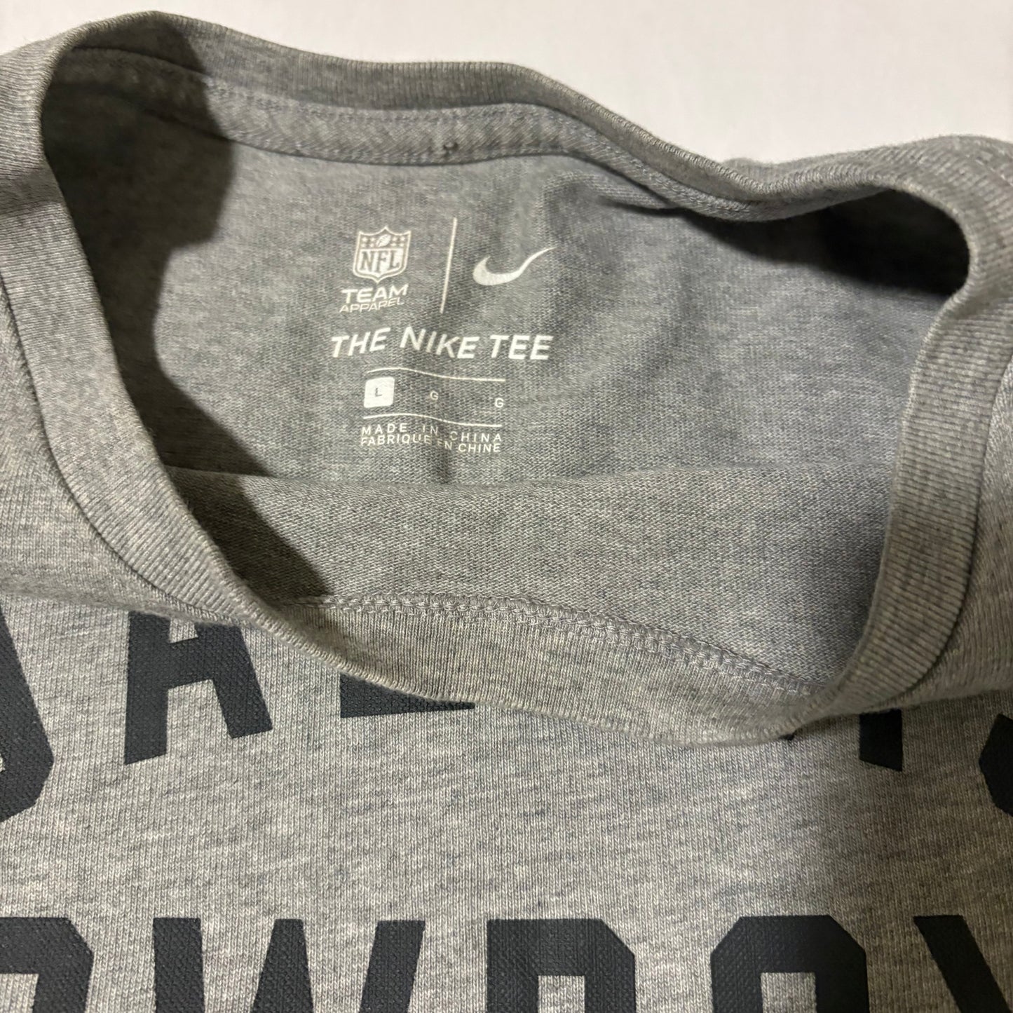 Nike Dallas Cowboys Long Sleeve T-Shirt Gray Blue Men’s L NFL Team Apparel