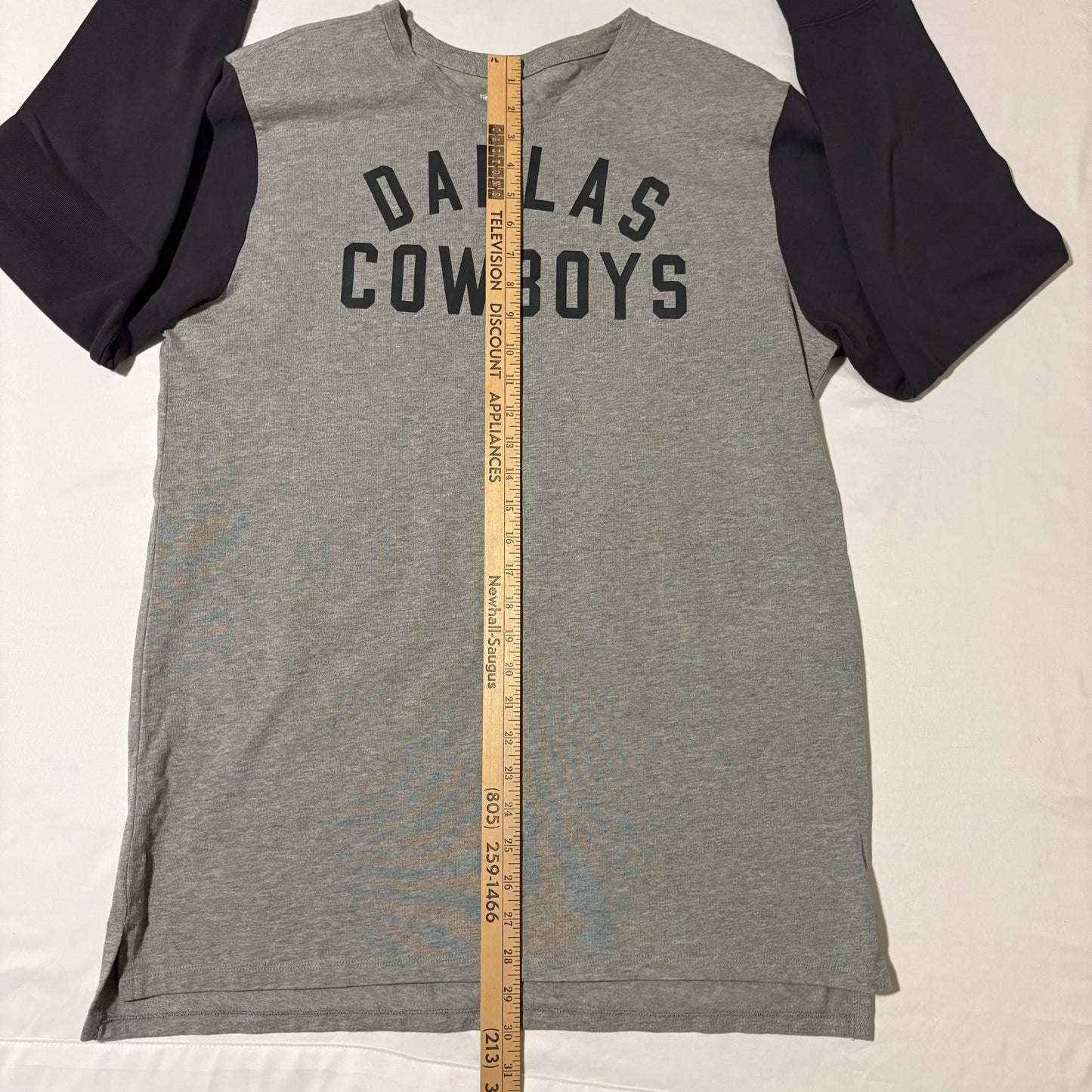 Nike Dallas Cowboys Long Sleeve T-Shirt Gray Blue Men’s L NFL Team Apparel