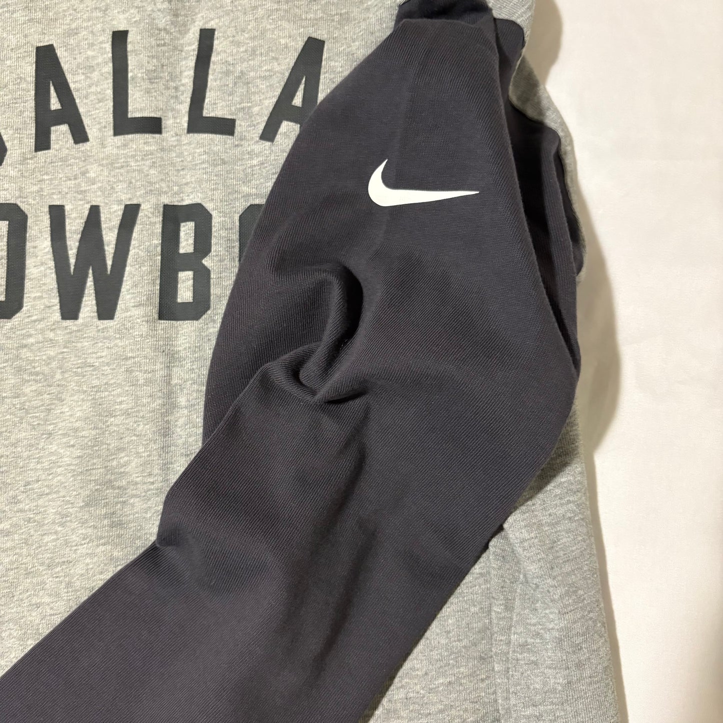 Nike Dallas Cowboys Long Sleeve T-Shirt Gray Blue Men’s L NFL Team Apparel