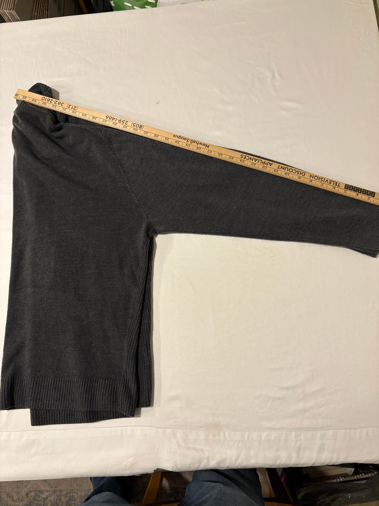 Tricots St. Raphael Sweater XXL Gray 1/4 Zip Pullover Rib Knit Mock Neck