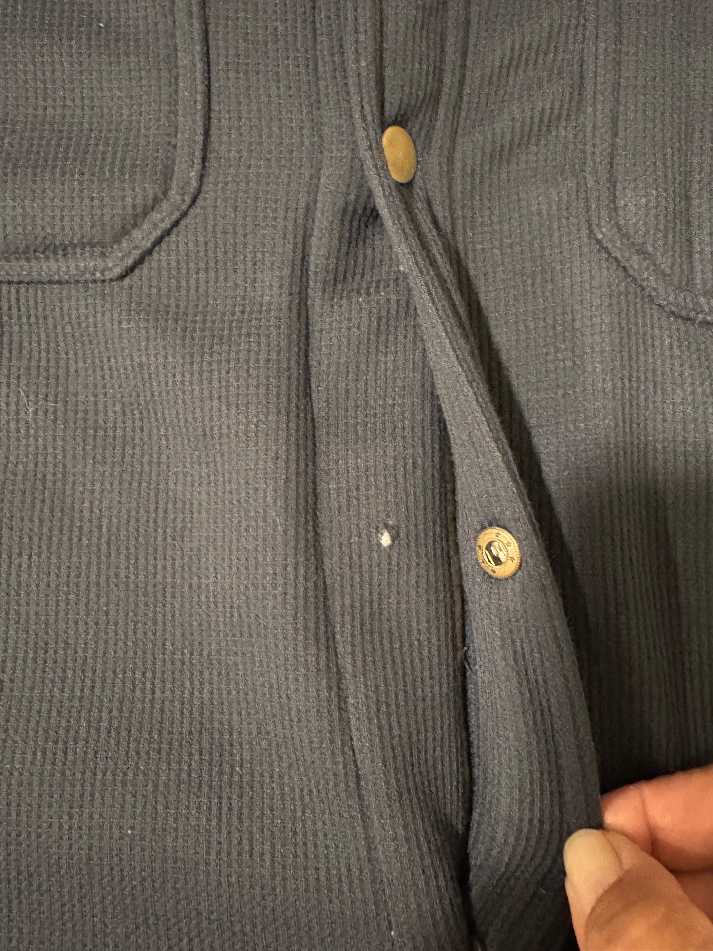 Maxxsel Outerwear Jacket 2XL Black Sherpa Lined Shirt Jacket Snap Front Flawed