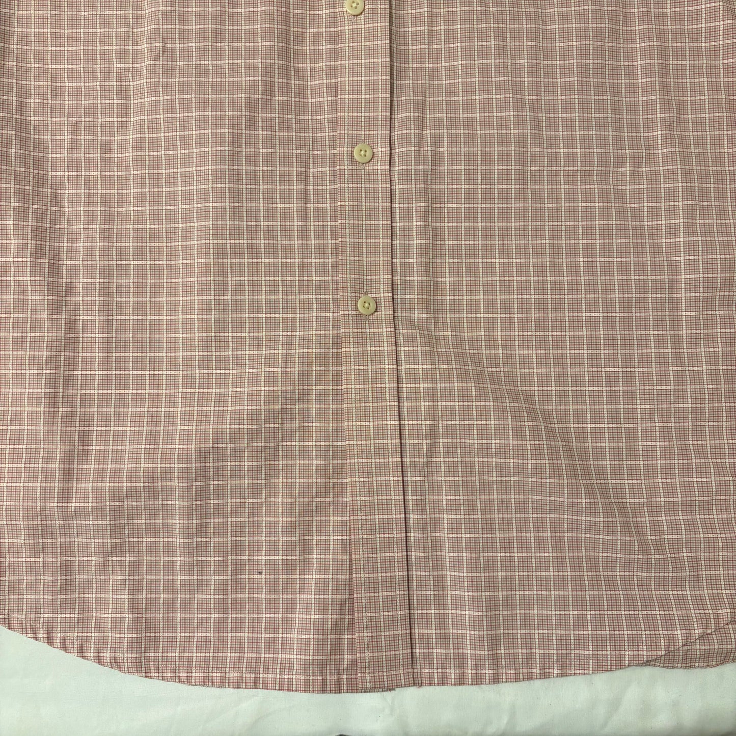 Joseph Abboud Red Plaid Dress Shirt Mens Cotton Long Sleeve Business Casual