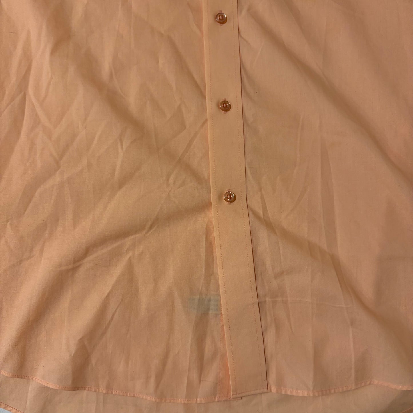 Pierre Cardin Dress Shirt XXL Peach Long Sleeve Button Front 18-18.5 34/35