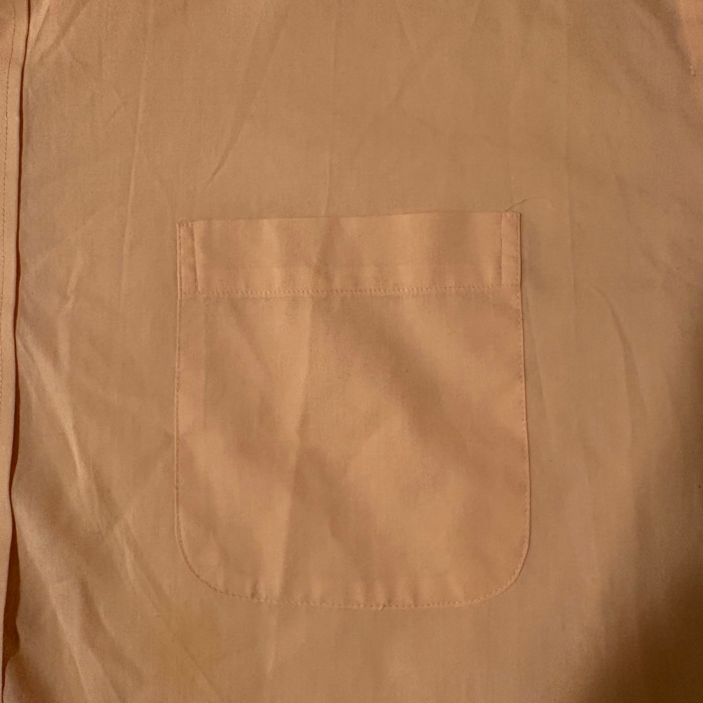 Pierre Cardin Dress Shirt XXL Peach Long Sleeve Button Front 18-18.5 34/35