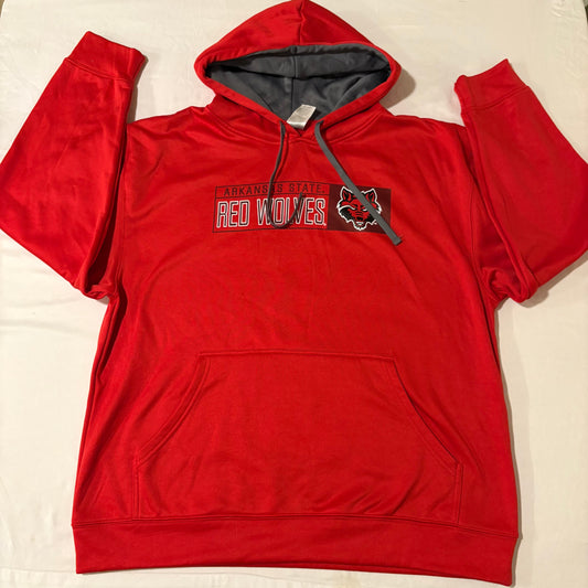Arkansas State Red Wolves Hoodie XL Russell Athletic Red Pullover Sweatshirt