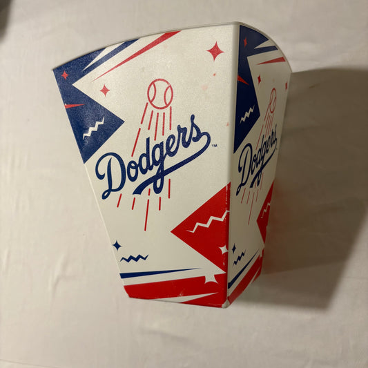 Los Angeles Dodgers Popcorn Bucket Stadium Souvenir Plastic MLB Snack Box