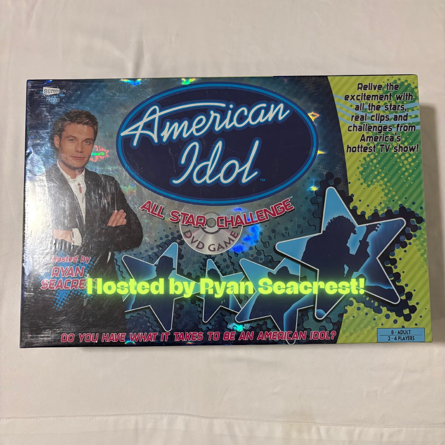American Idol All Star Challenge DVD Game Ryan Seacrest Screenlife 2004 Complete
