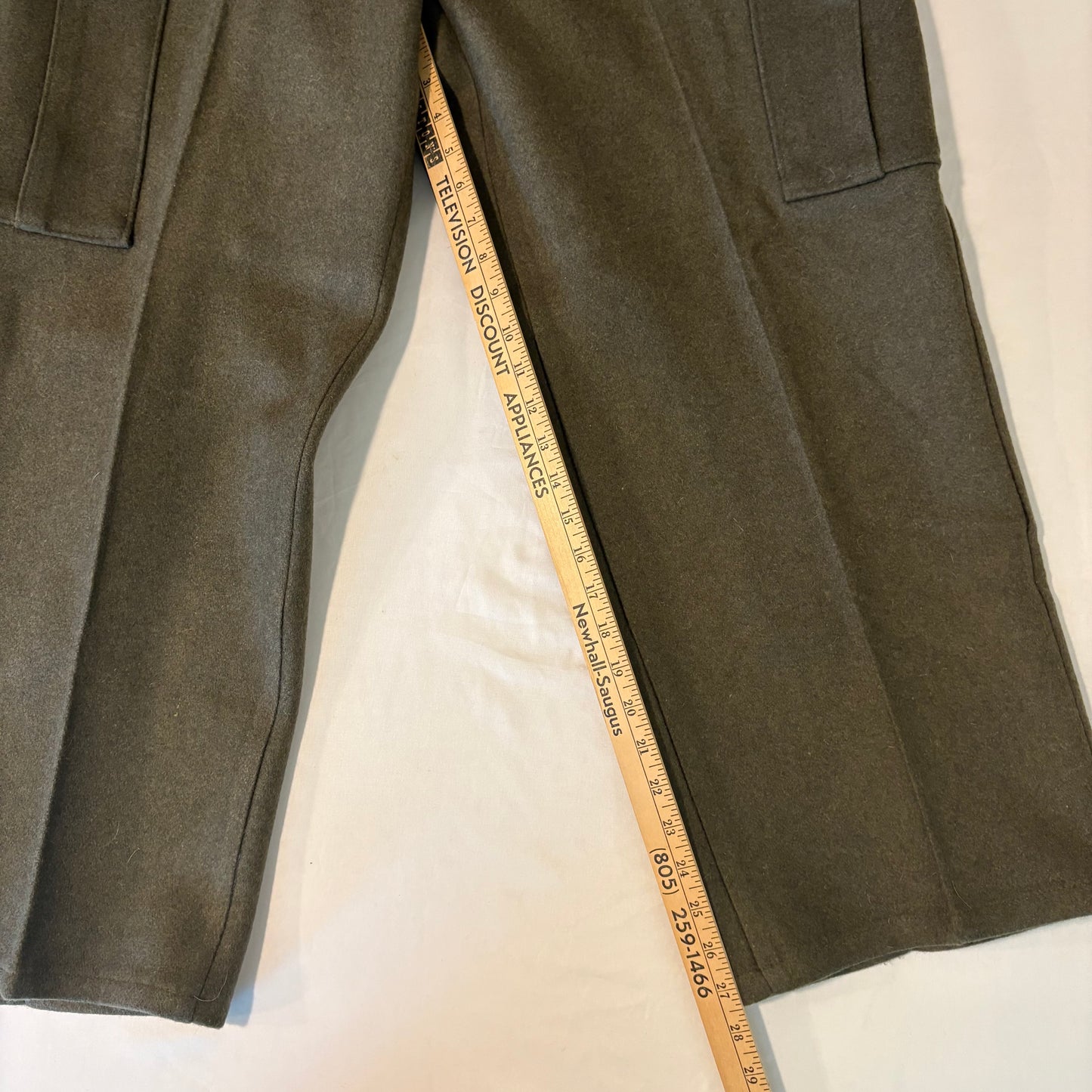 Big Bill Wool Cargo Pants 42x33 Green Workwear Made in Canada Military Style