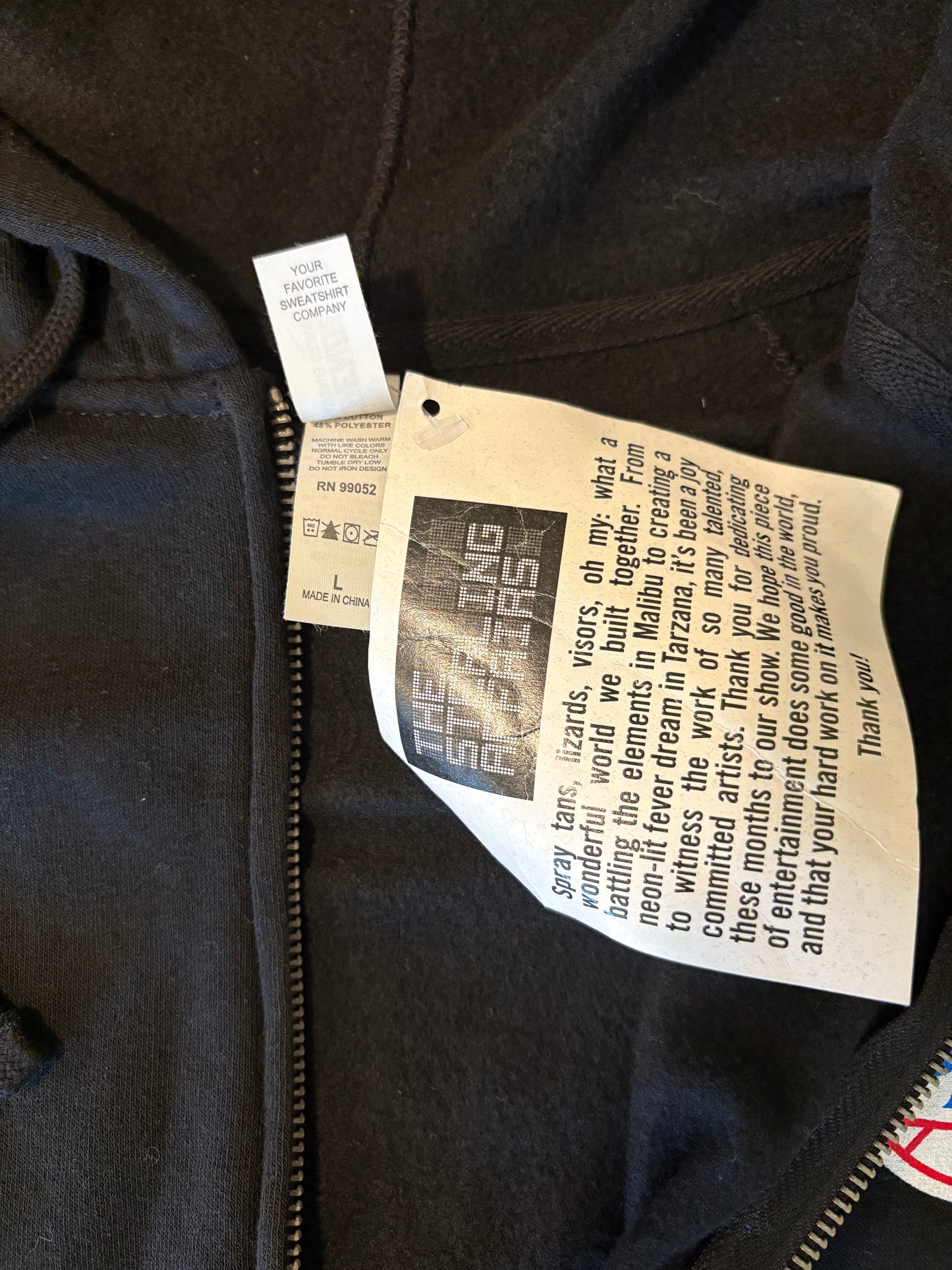 Vintage LA Clippers Lob City Hoodie Large Black Zip Up Sweatshirt NBA Gear