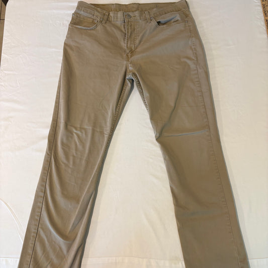 Levi’s 511 Slim Fit Khaki Jeans Pants Men’s W36 L32 Stretch Denim Casual