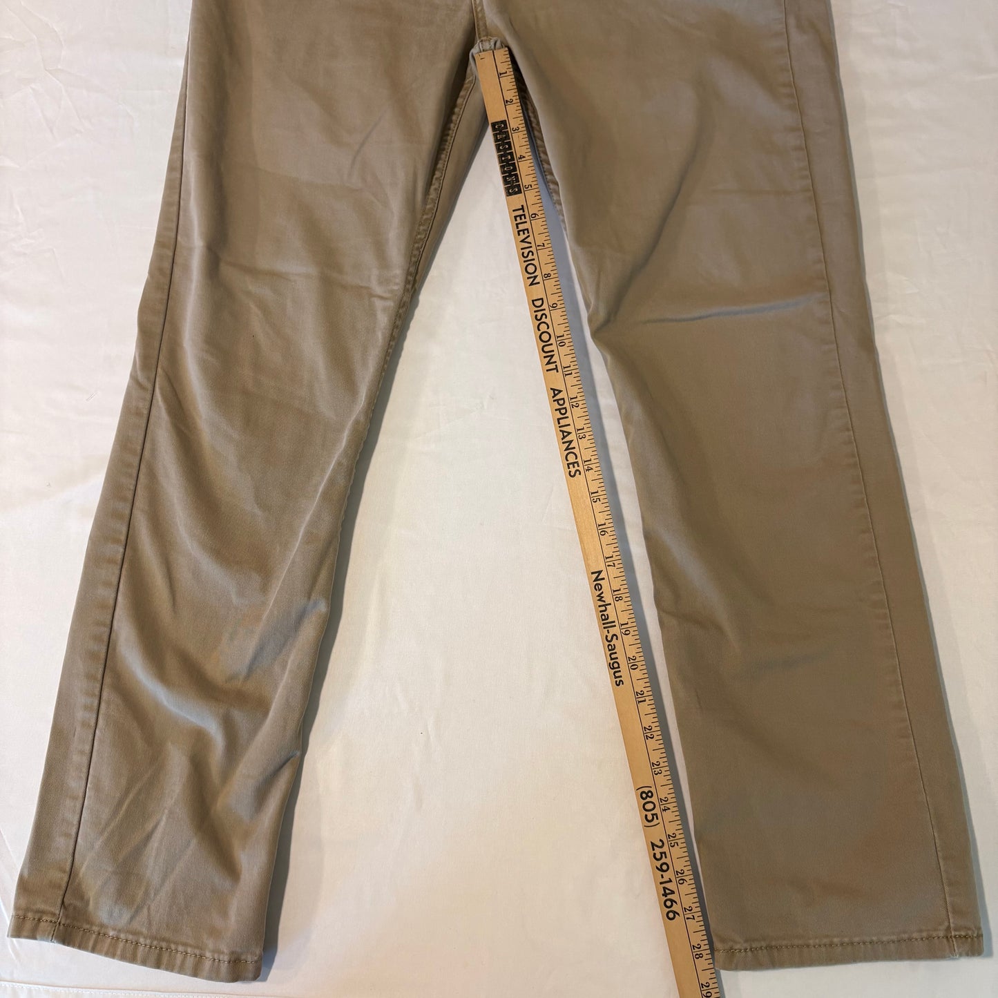 Levi’s 511 Slim Fit Khaki Jeans Pants Men’s W36 L32 Stretch Denim Casual