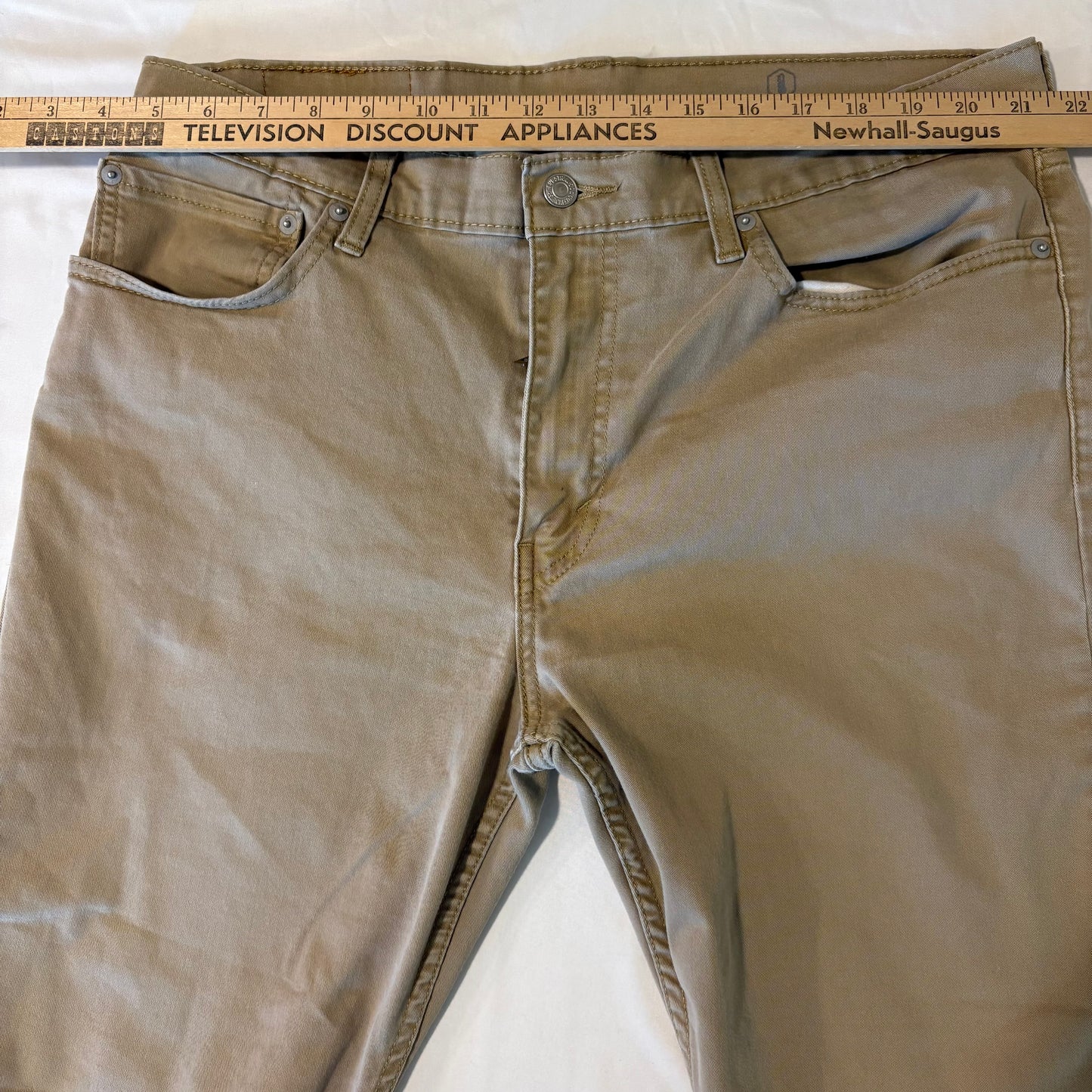 Levi’s 511 Slim Fit Khaki Jeans Pants Men’s W36 L32 Stretch Denim Casual