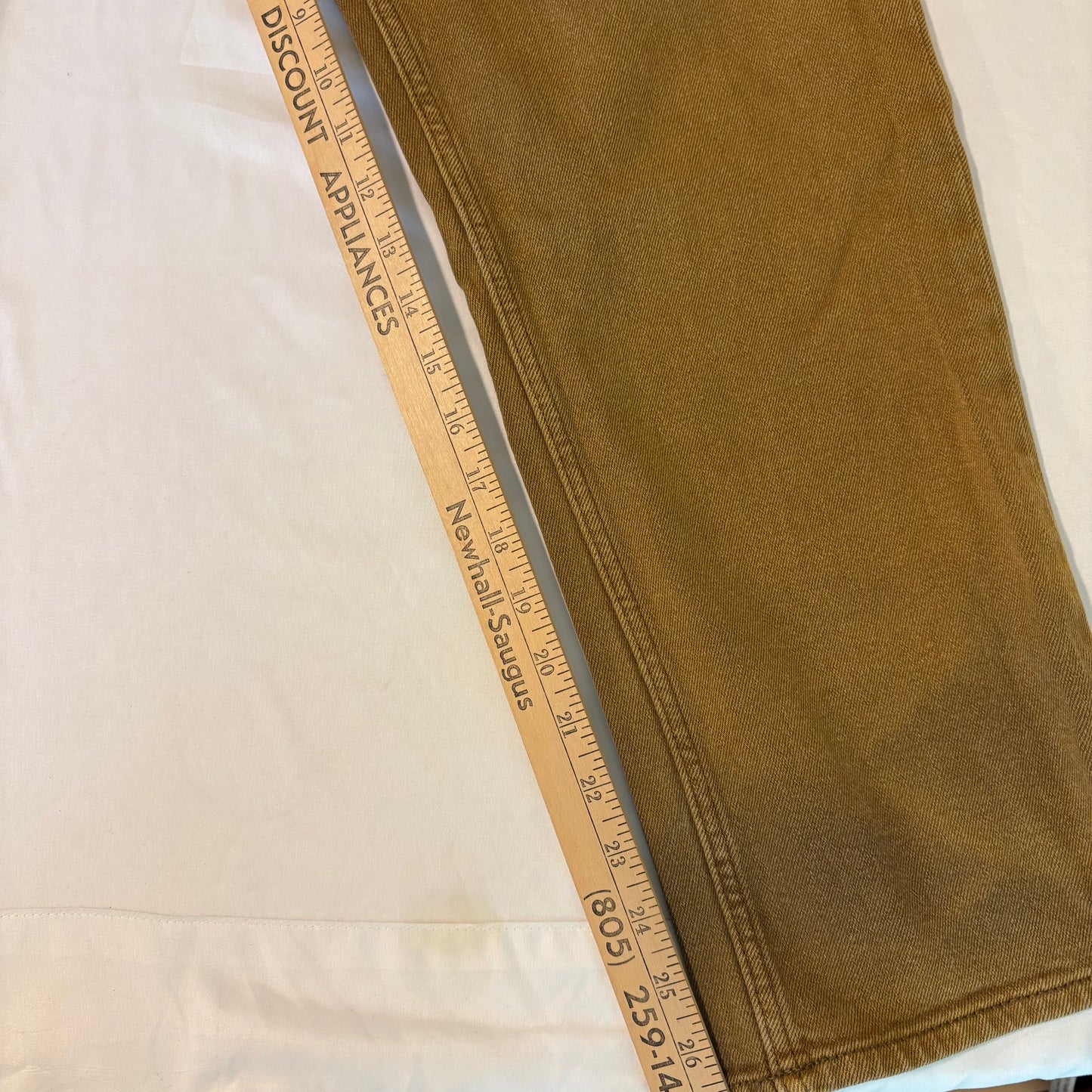 Goodfellow & Co Men’s Slim Fit Stretch Jeans 36x30 Tan Brown Denim Pants