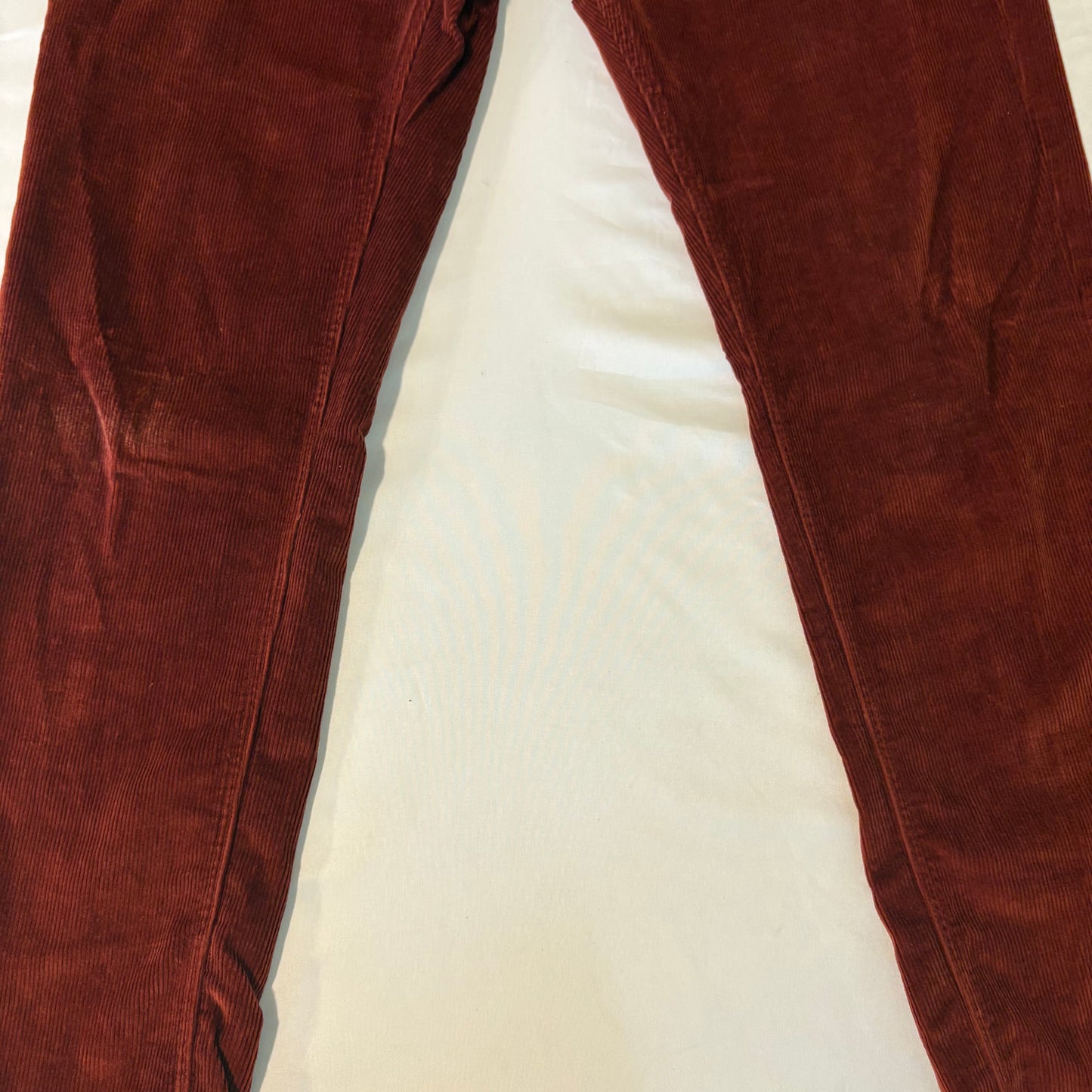 Michael Kors Parker Slim Fit Corduroy Pants Red 30x32 Men’s Fall Casual Wear