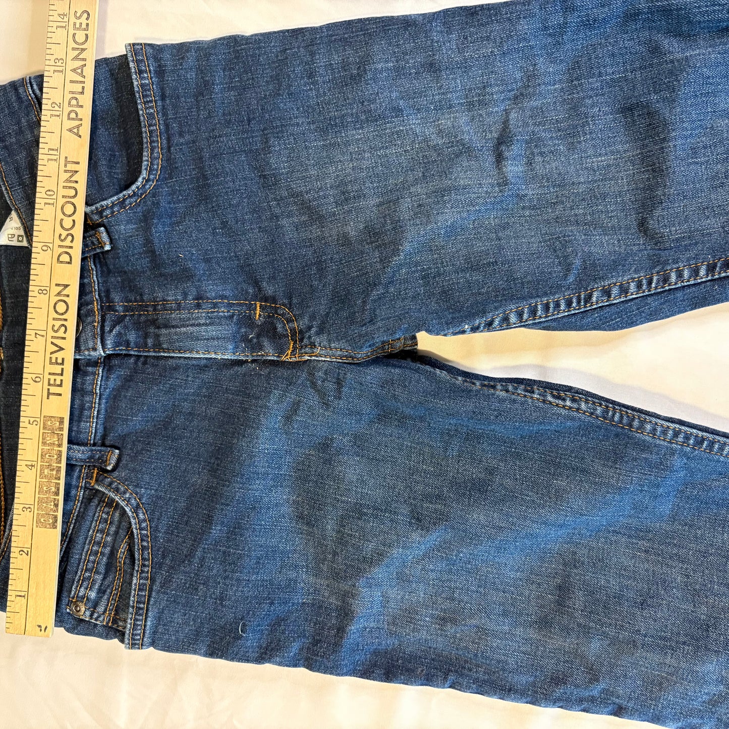 Wrangler Women’s Jeans Size 12 Regular Dark Wash Bootcut Cotton Denim Blue WFS