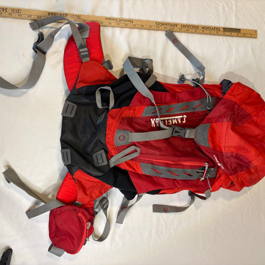 CamelBak Vantage 35L Hydration Backpack Red Gray Hiking Pack Frame Support Outdoor