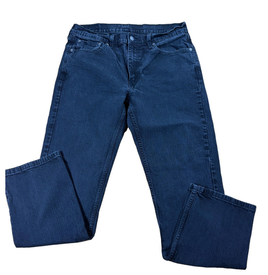 Levis 501 Jeans Mens 35x32 Black Vintage 90s Straight Leg Denim Pants Retro Wash