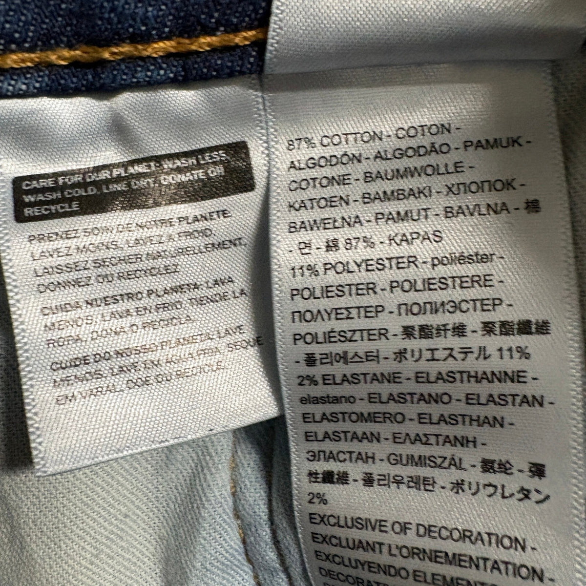 Levi's 511 Slim Fit Jeans Mens W33 L32 Blue Medium Wash Denim Stretch Pants