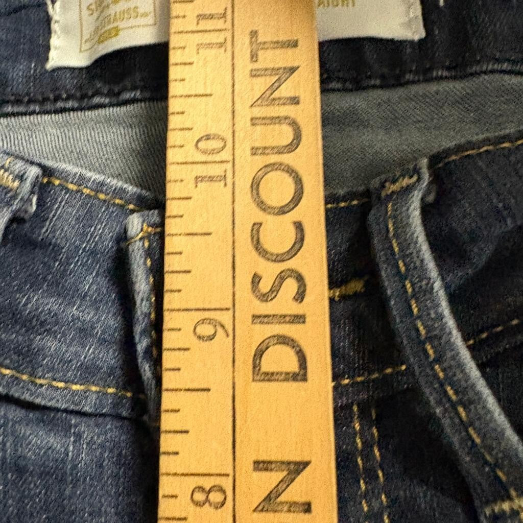 Signature by Levi Strauss Co Gold Womens Mid Rise Straight Jeans Size 6S W28 L30
