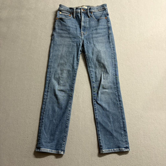 Madewell The Perfect Vintage Jean Womens 25P Petite Blue Stretch Denim Pants
