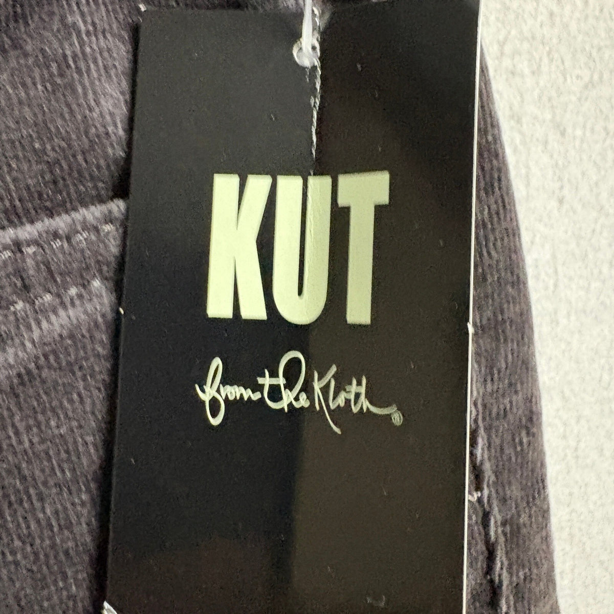 Kut From The Kloth Donna Ankle Skinny Corduroy Pants Womens Size 6 Charcoal Gray