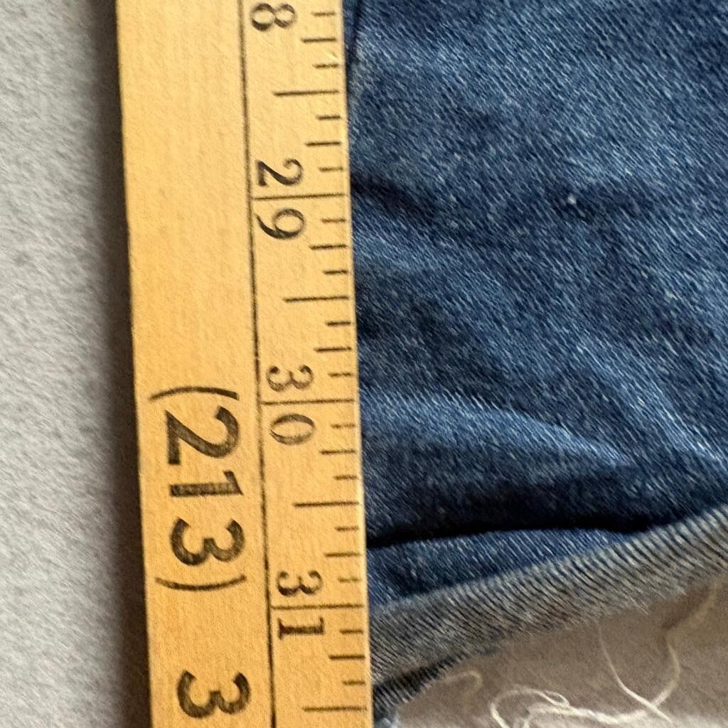 Unbranded Womens Flare Jeans Size XL Blue Denim Raw Hem Bell Bottom High Rise