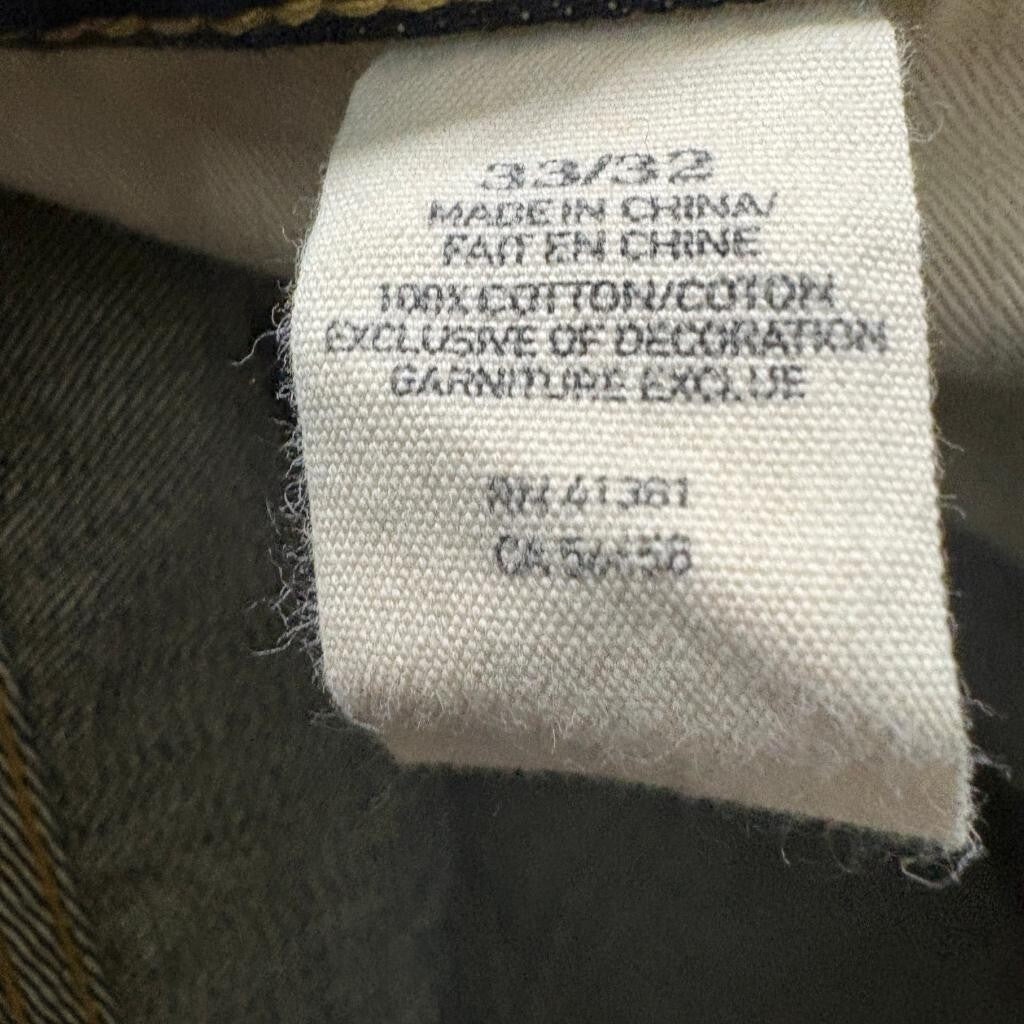 Denim & Supply Ralph Lauren Jeans Mens 33x32 Dark Wash Straight Fit Blue Cotton