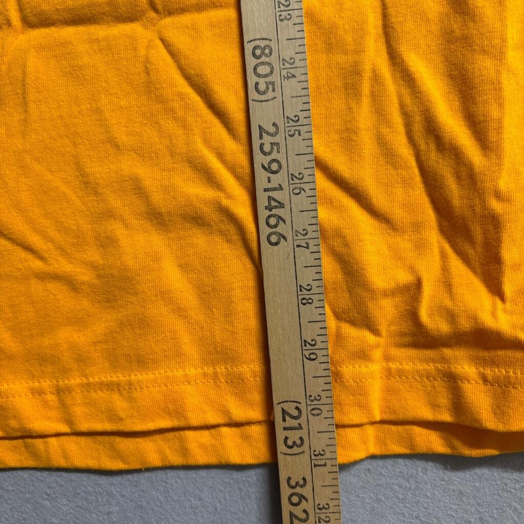 Vintage Los Angeles Lakers Derek Fisher 0.4 Shot T-Shirt Mens XL Gold Yellow BNK