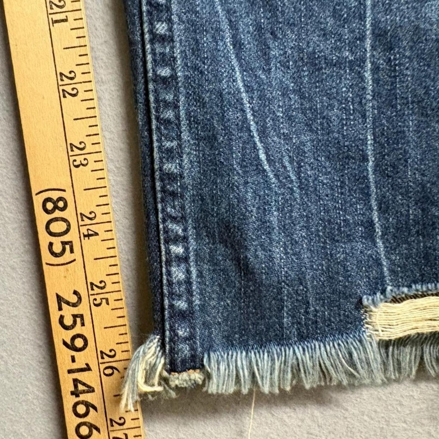 Abercrombie & Fitch Annie High Rise Girlfriend Jeans Womens 27/4 Distressed Blue