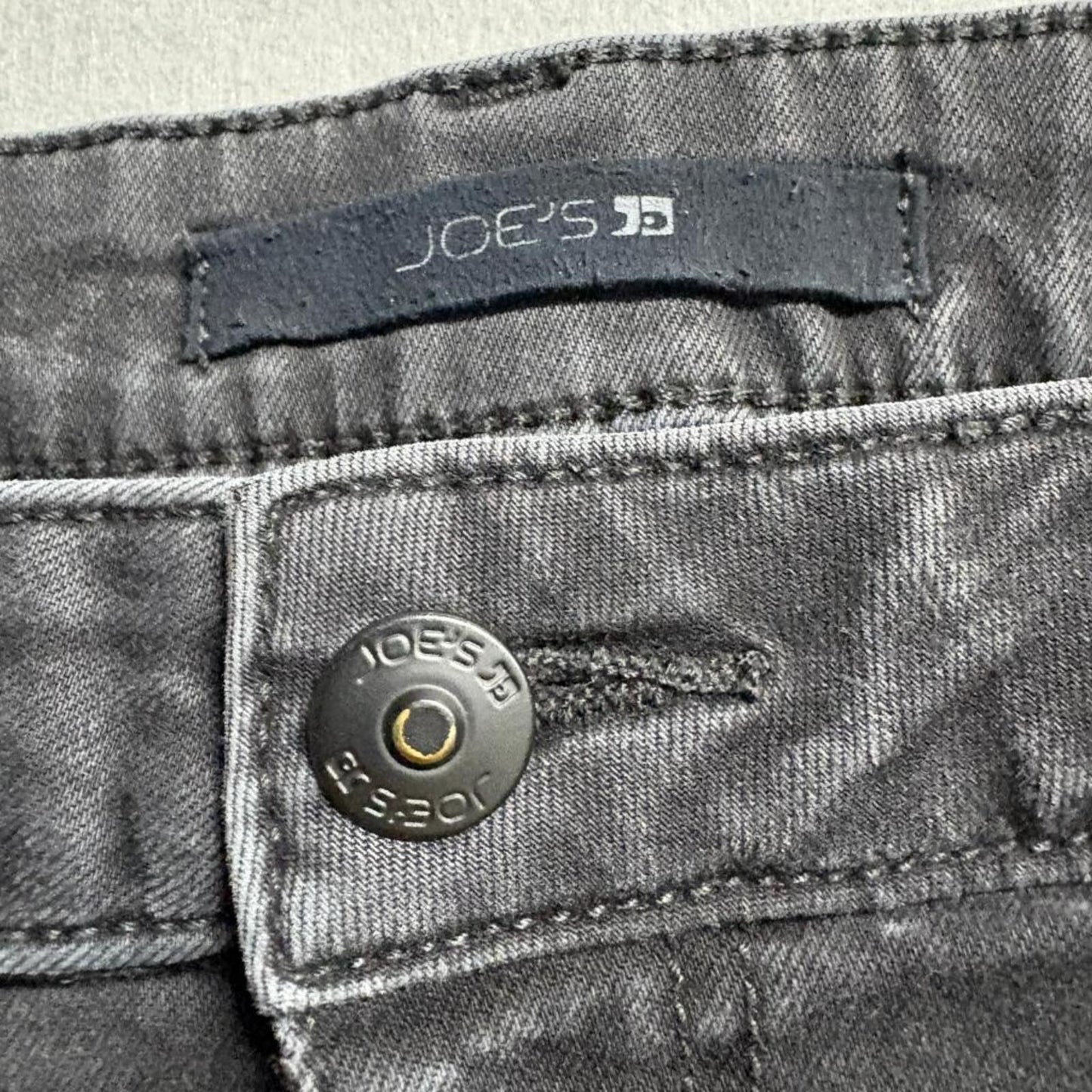 Joe's Jeans Womens 30 Black Skinny Jeans Stretch Denim Mid Rise like 31x27