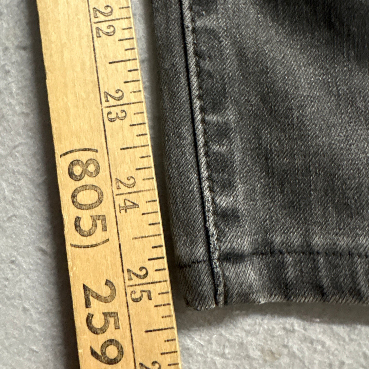 Levis Premium 721 High Rise Skinny Jeans Womens 25 W25 L30 Black Charcoal Denim