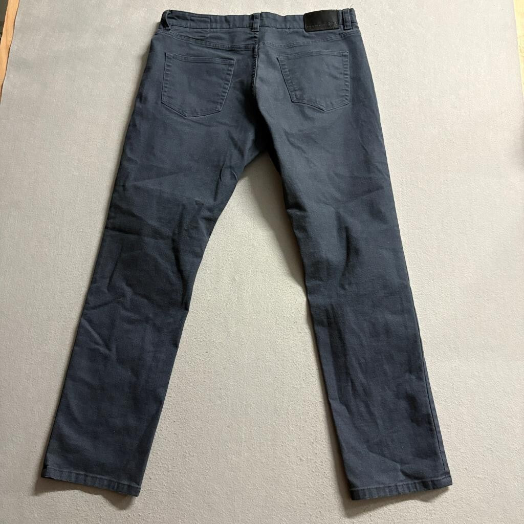 English Laundry Mens 5 Pocket Pants 34x32 Gray Cotton Blend Stretch Straight Leg