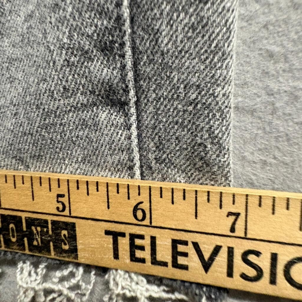 Kensie Jeans Womens 10/30 The Allie High Rise Slim Straight Gray Raw Hem Denim