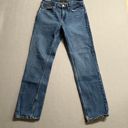Free Assembly Modern Straight Jeans Womens 29x30 Medium Wash Stretch Denim