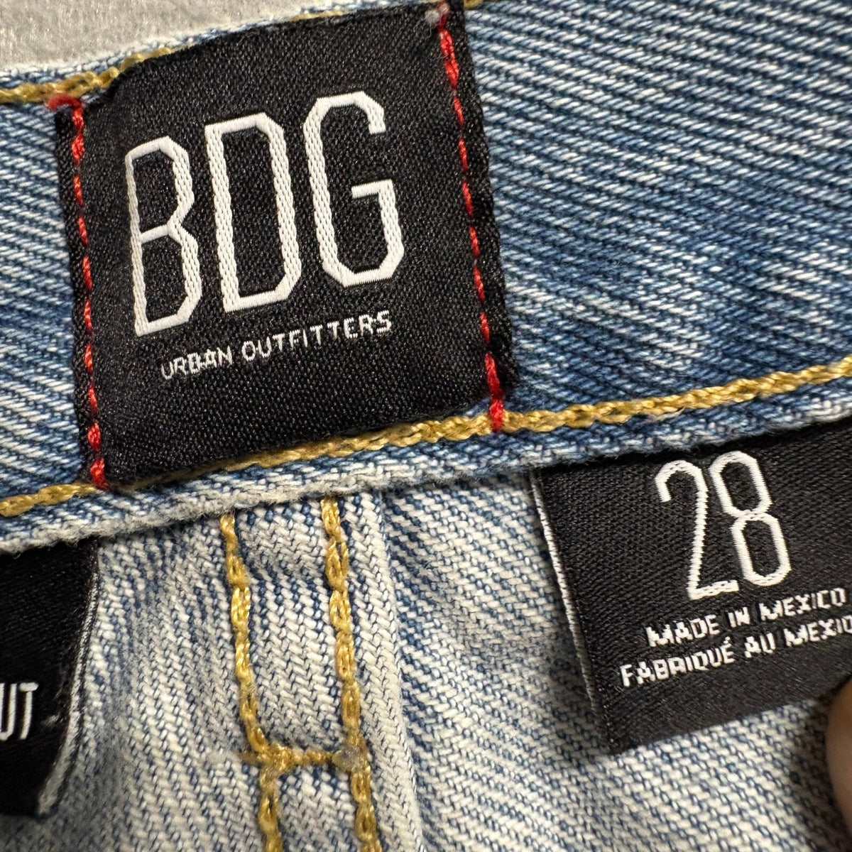 BDG Urban Outfitters Distressed Bootcut Jeans Womens 28 Light Wash Ripped Denim