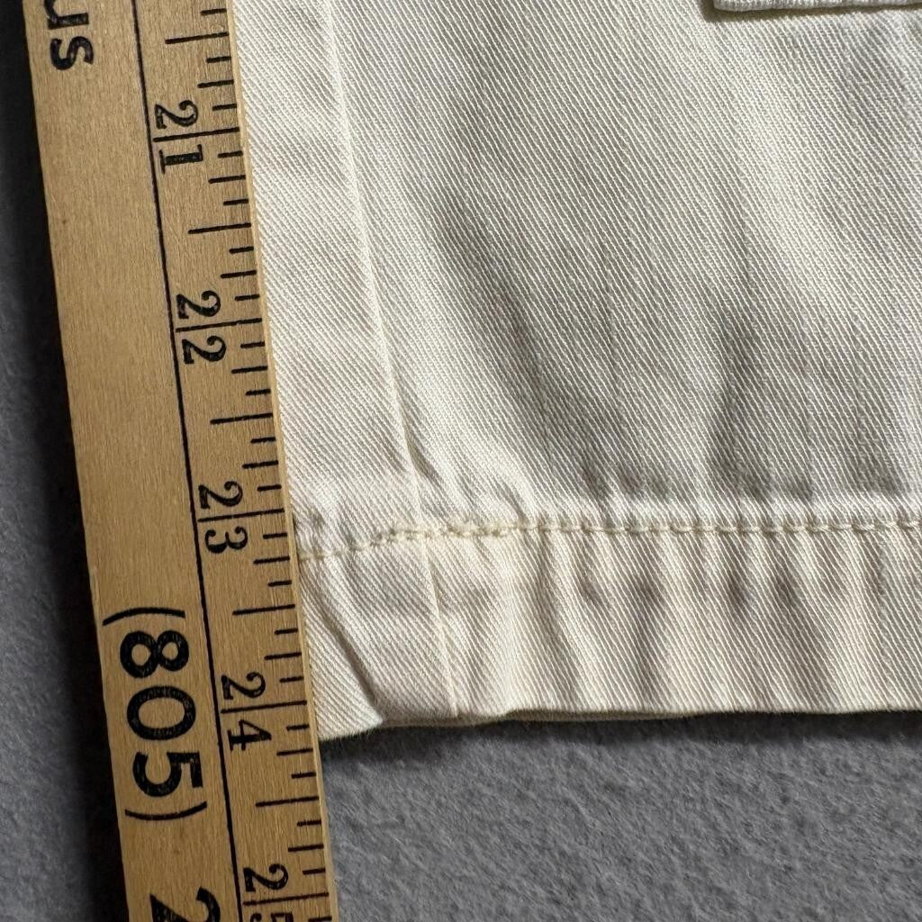 Universal Thread Cargo Pants Womens Size 6 Beige Cream Wide Leg Cotton Utility