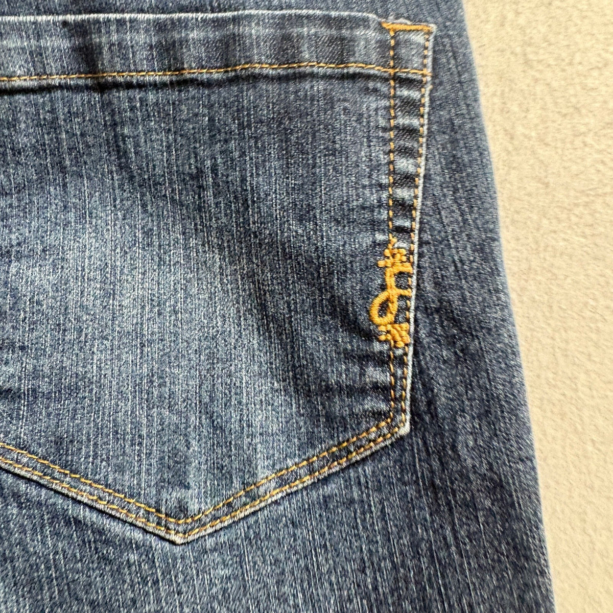 Daisy Fuentes Bootcut Jeans Womens Size 2 Blue Denim Stretch Rinse Blast