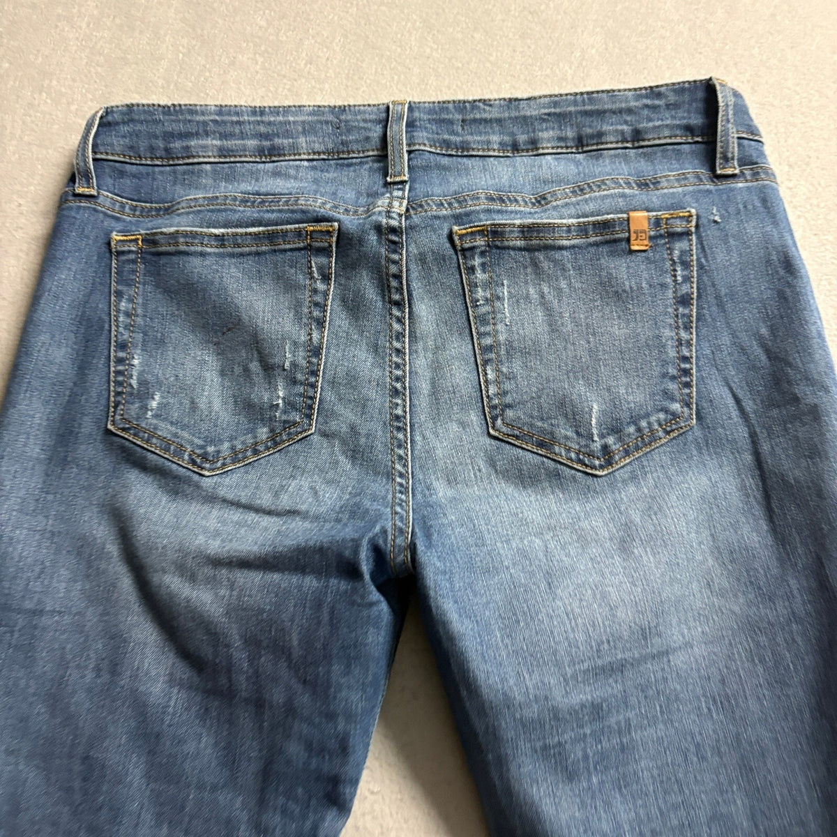 Joe's Jeans Womens 29 Blue Distressed Skinny Denim Jeans Mid Rise Stretch