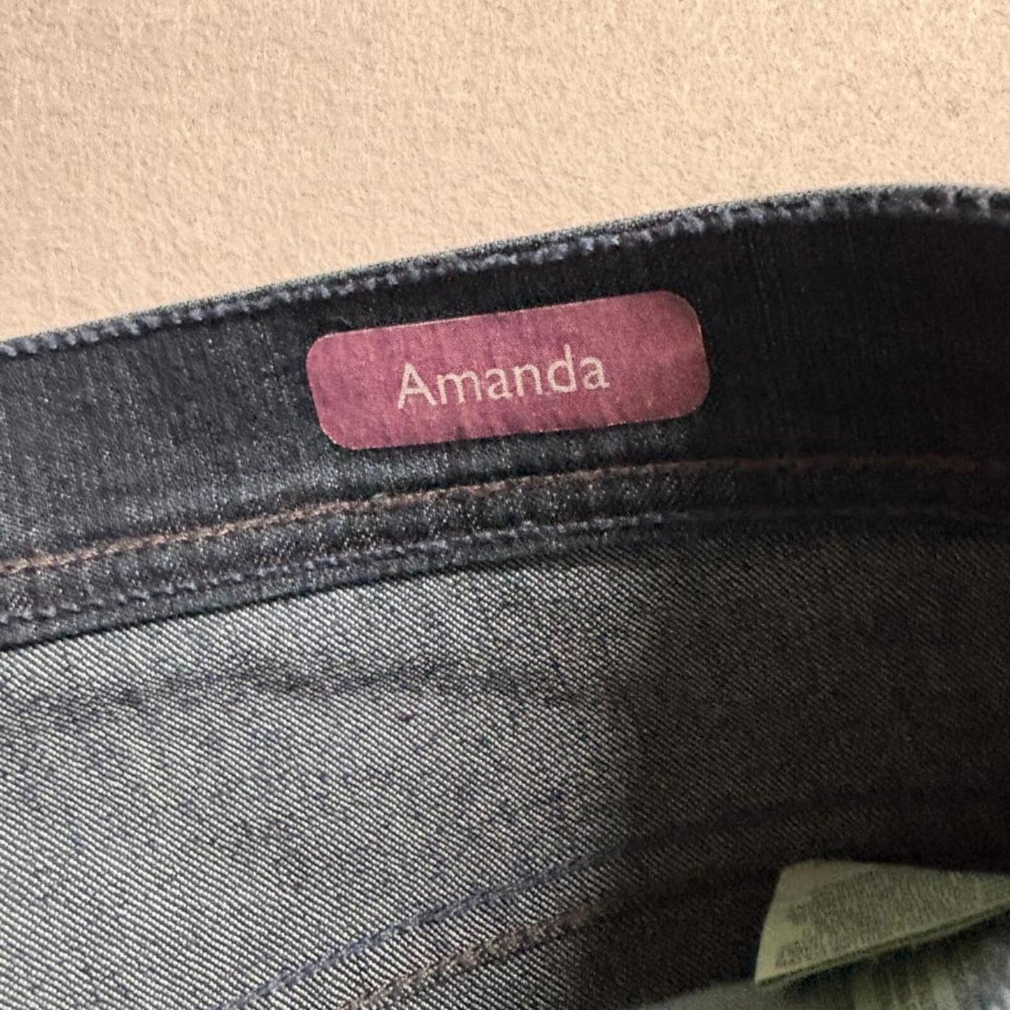 Gloria Vanderbilt Amanda Jeans Womens 16 Short Blue Denim Classic Fit Straight