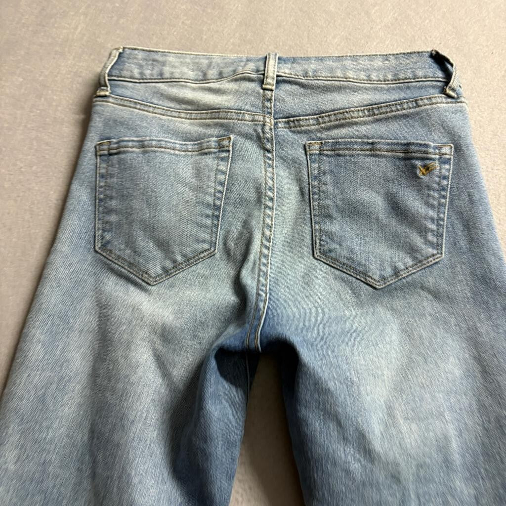 William Rast High Rise Ankle Skinny Jeans Womens 26 Distressed Blue Denim