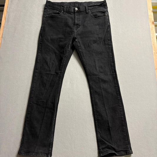 Cody James Mens Jeans 40x34 Black Denim Stretch Straight Leg Western Pants