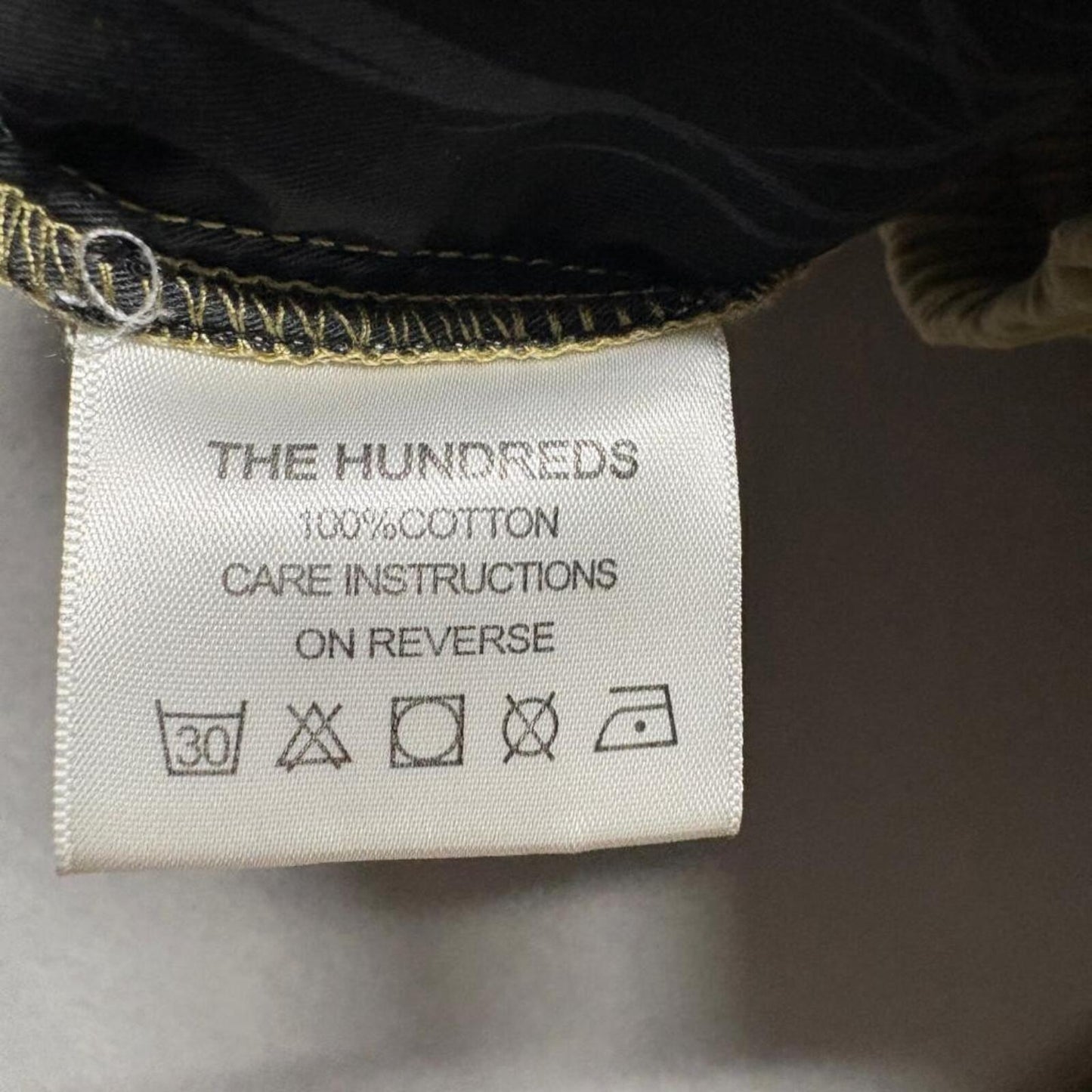 The Hundreds Mens Pants XL Khaki Tan Cotton Elastic Drawstring Waist Chino