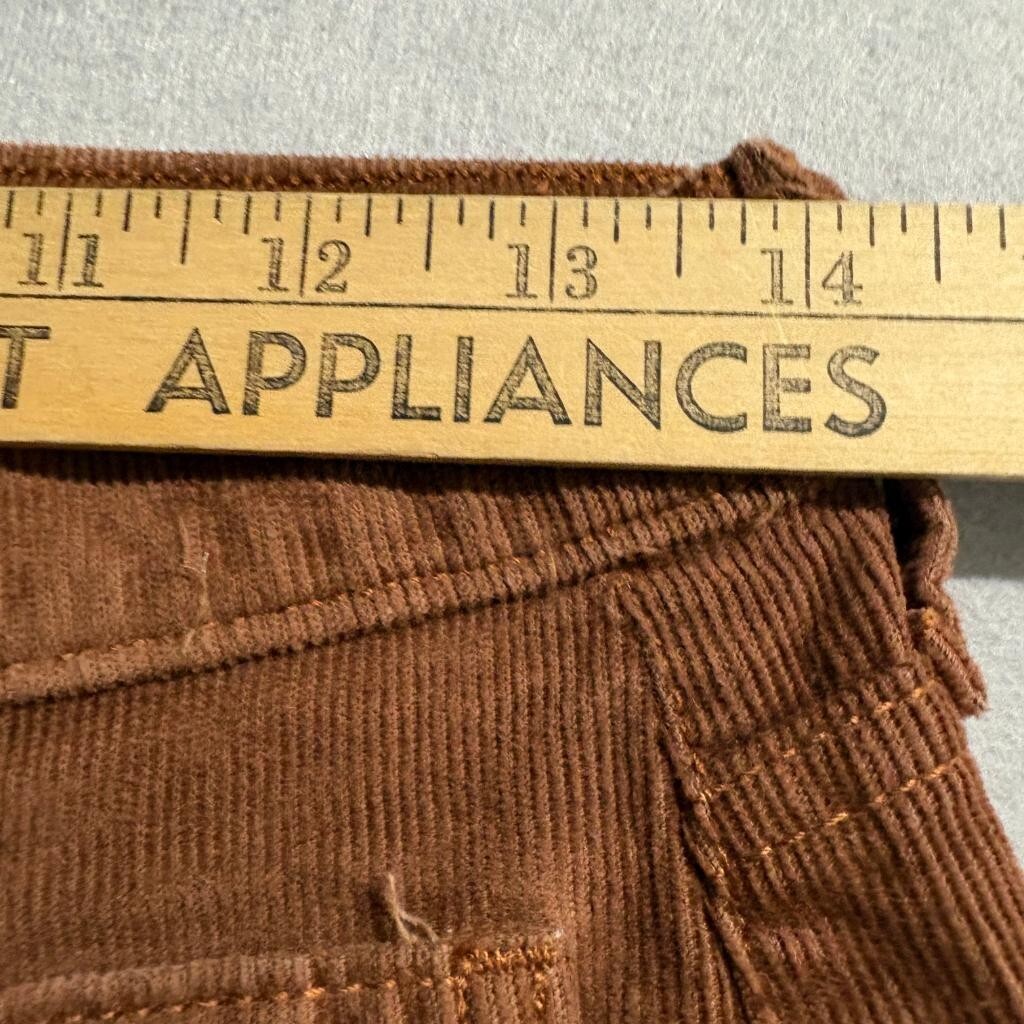 Gap 70s Flare Corduroy Pants Womens 27 4R Brown High Rise Stretch Retro
