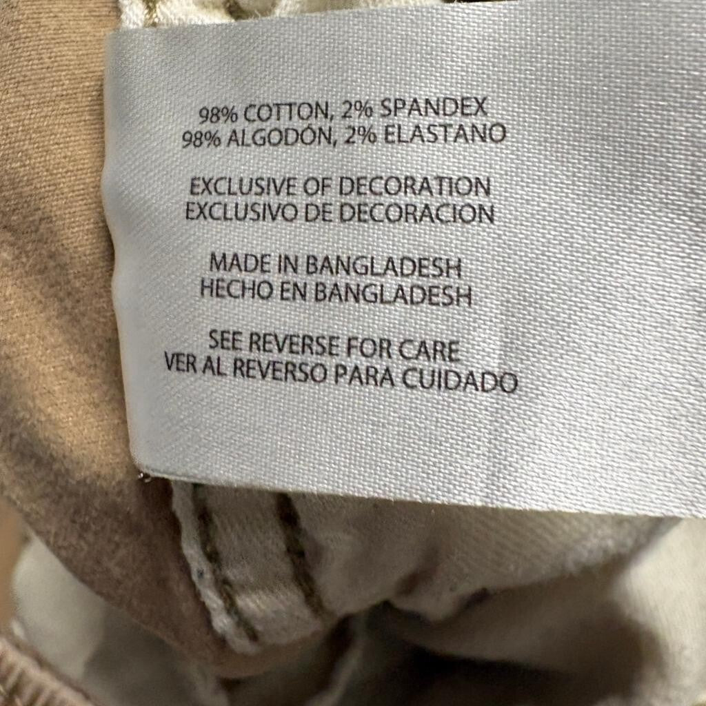 Gap Jogger Pants Mens Medium Khaki Tan Cotton Stretch Drawstring Elastic Waist