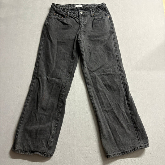 PacSun Zoe Low Rise Girlfriend Jeans Womens 26 Gray Black Denim 100% Cotton