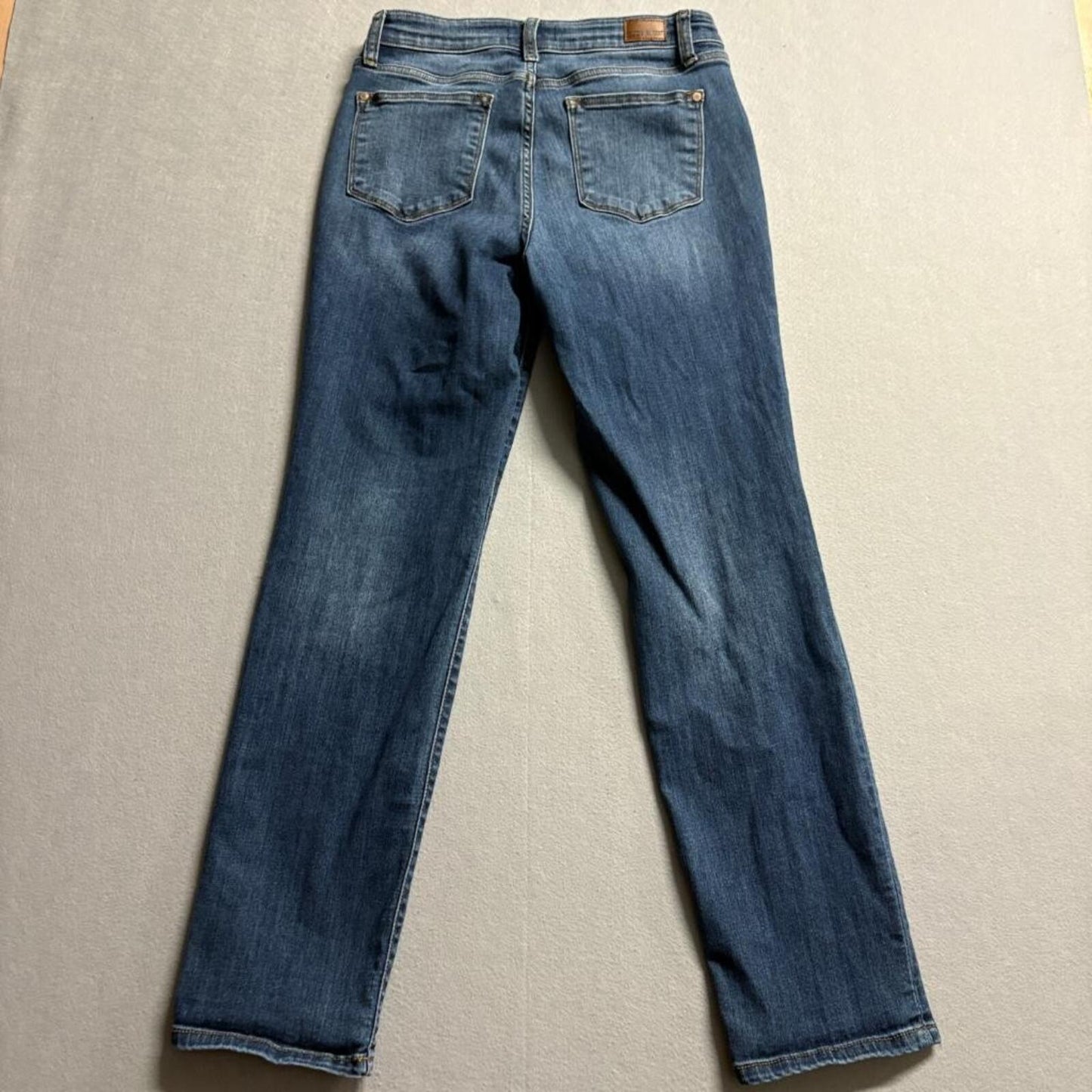 Judy Blue Straight Fit Jeans Womens Size 9/29 Medium Wash Stretch Blue Denim