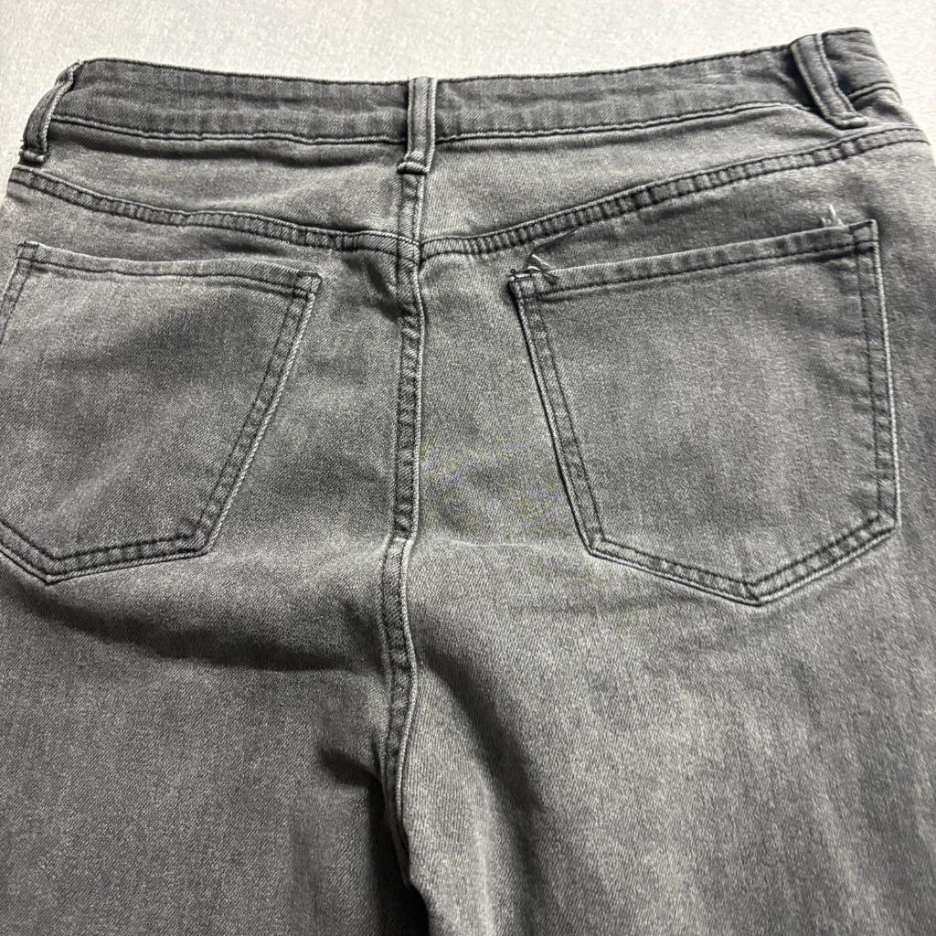 S.O.N.G. Street Jean Womens Size 15/32 Gray High Rise Wide Leg Denim Jeans